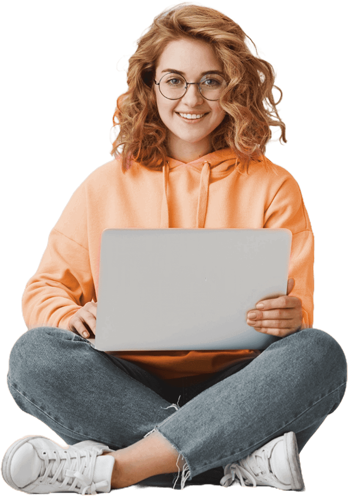 Girl with Laptop